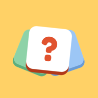 What is this? app icon — a fan of three picture cards, the top one with a question mark